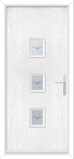 Bohemia 3 Rectangles with Murano Blue