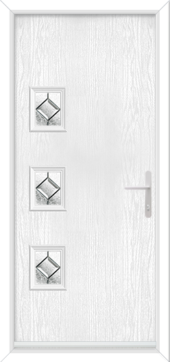Bohemia 3 Small Rectangles Offset Left with Simplicity Zinc