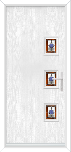 Bohemia 3 Small Rectangles Offset Right with Dorchester Amber