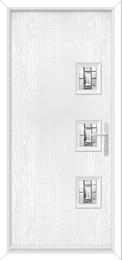 Bohemia 3 Small Rectangles Offset Right with Prairie Zinc