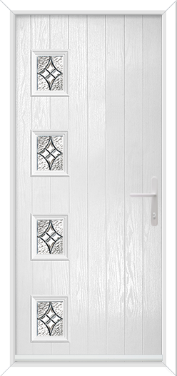 Cottage 4 Rectangles Offset Left with Platinum Elegance