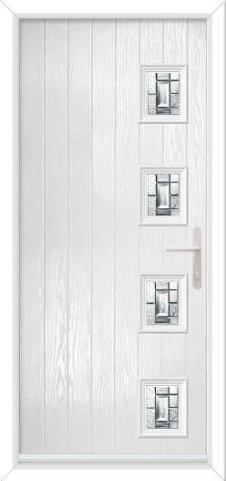 Cottage 4 Rectangles Offset Right with Prairie Zinc