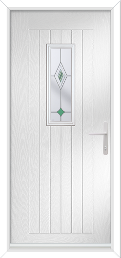 Rustic Cottage Large Rectangle with Fusion Jewel Green