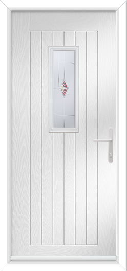 Rustic Cottage Large Rectangle with Murano Red