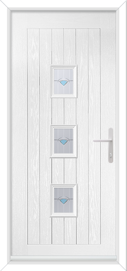 Rustic Cottage Three Rectangles with Murano Blue