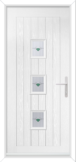 Rustic Cottage Three Rectangles with Murano Green