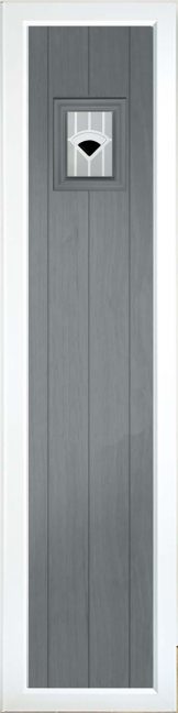 Cottage Small Rectangle Side  
Colour: Premium Dusty Grey
Glass: Murano Black
