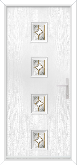 Bohemia 4 Rectangles with Clarity Brass