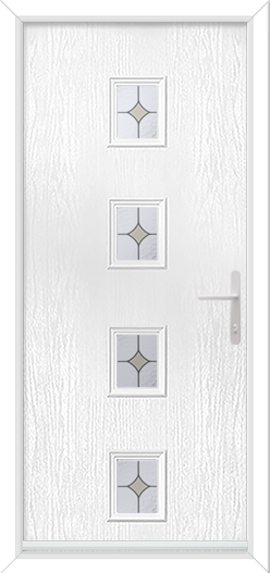Bohemia 4 Rectangles with Fusion Jewel Black/Beige