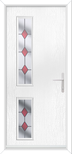 Bohemia Twin Offset Left with Colour Diamond Red
