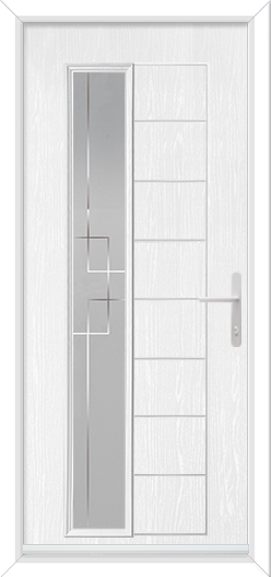 Select Long Rectangle Offset Left with Deco (Clear Backing Glass only)