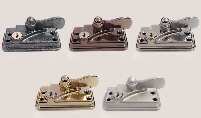 Acorn lock colour options for sash windows